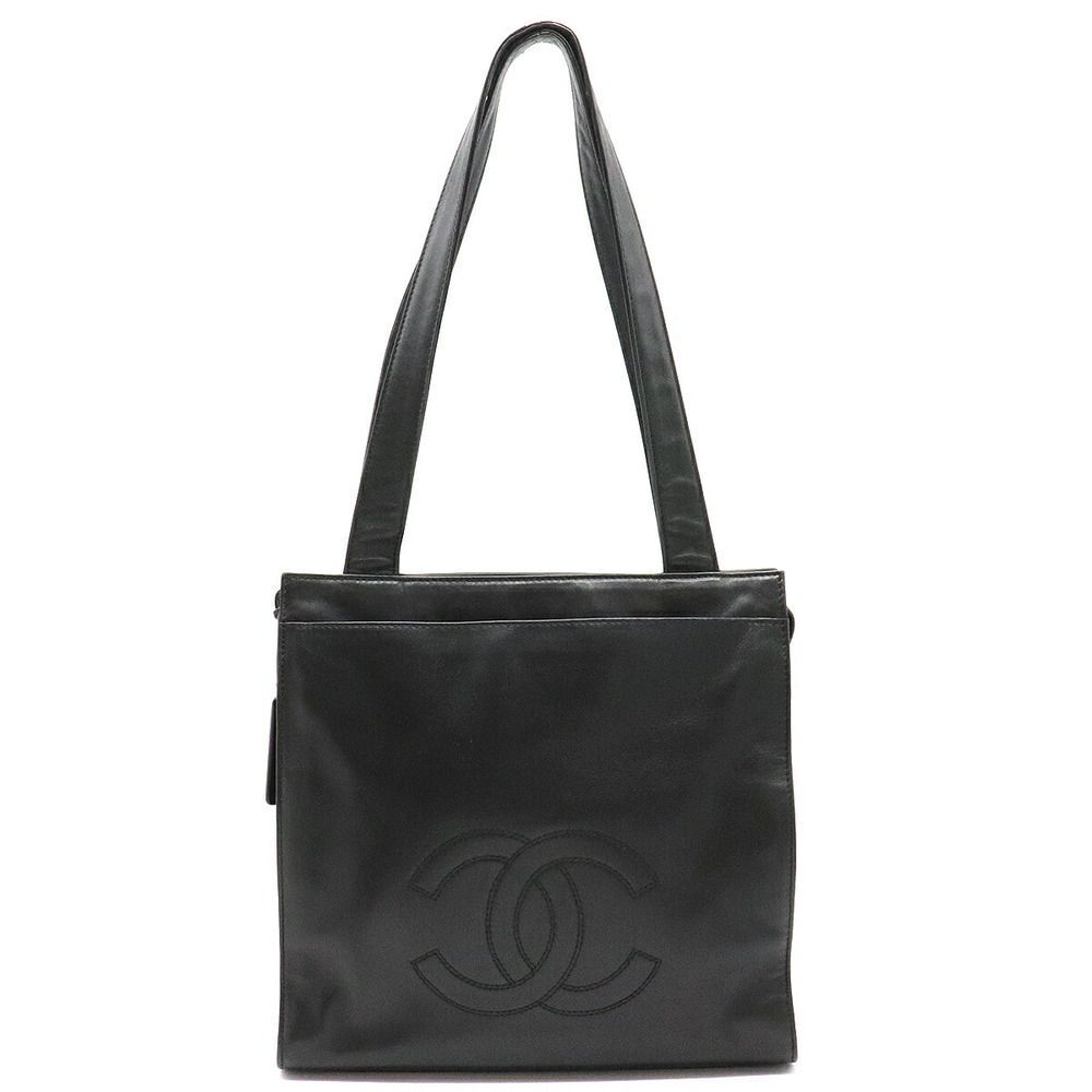 Chanel Here Mark Shoulder Bag Shawl Lambskin Leather